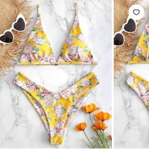 NWT yellow Zaful bikini